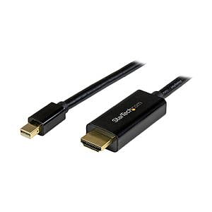 StarTechcom Cable Conversor UltraHD 4K Mini DisplayPort a HDMI 2m Negro