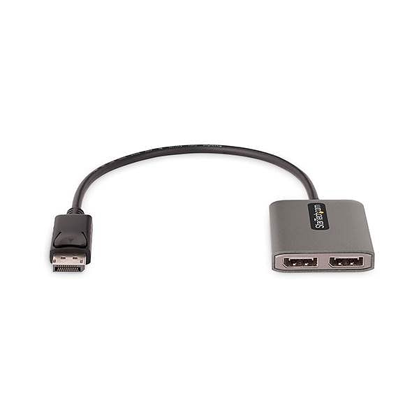 StarTechcom Hub Multiplicador MST de 2 Puertos DisplayPort  Divisor DP