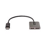 StarTechcom Hub Multiplicador MST de 2 Puertos DisplayPort  Divisor DP