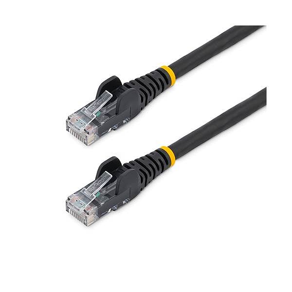 StarTechcom Cable de Red Ethernet CAT6 UTP sin Enganches  Negro  50cm