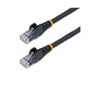 StarTechcom Cable de Red Ethernet CAT6 UTP sin Enganches  Negro  50cm