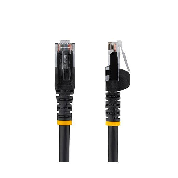 StarTechcom Cable de Red Ethernet CAT6 UTP sin Enganches  Negro  50cm