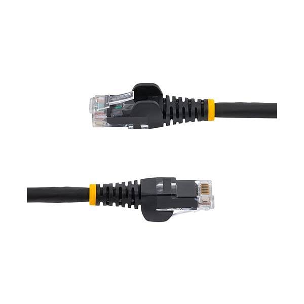 StarTechcom Cable de Red Ethernet CAT6 UTP sin Enganches  Negro  50cm