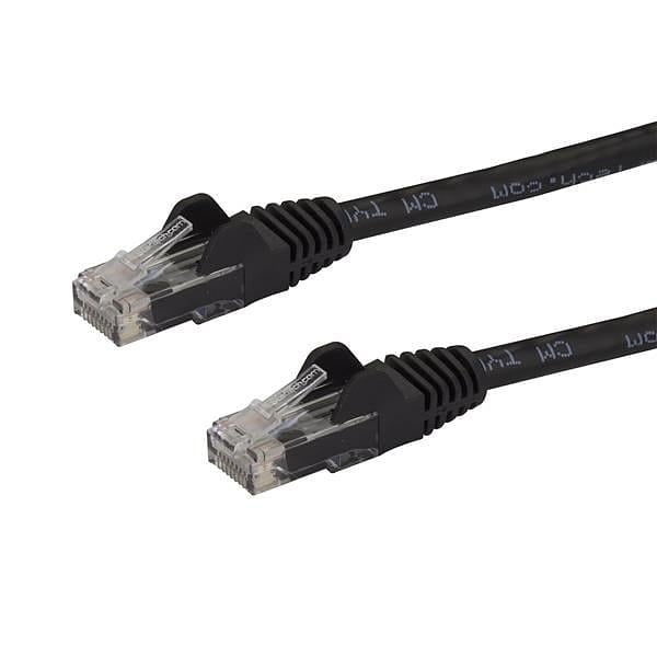 Startech latiguillo 3 M negro CAT6 UTP  Cable de red