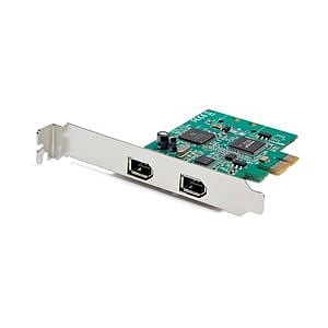 StarTechcom Tarjeta PCI Express de 2 Puertos FireWire  1394a