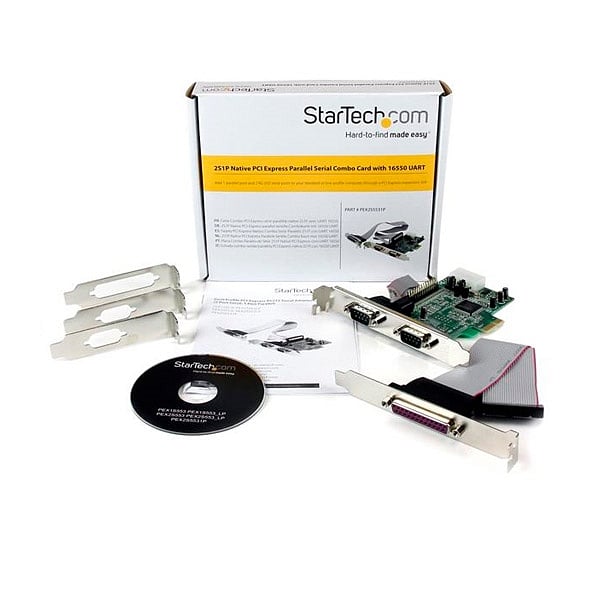 StarTech PCIe de 2 Puertos Serie 1 paralelo  Adaptador