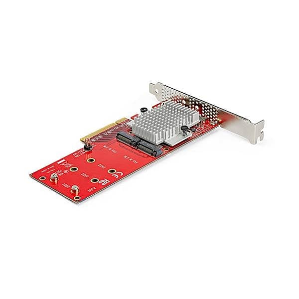 StarTechcom Tarjeta Adaptador PCI Express x8 para Dos SSD M2 NVMe