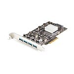 StarTechcom Tarjeta PCI Express USB 32 Gen 2 de 4 Puertos 2 Chipsets