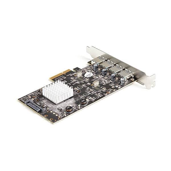 StarTechcom Tarjeta PCI Express USB 32 Gen 2 de 4 Puertos 2 Chipsets