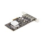 StarTechcom Tarjeta PCI Express USB 32 Gen 2 de 4 Puertos 2 Chipsets