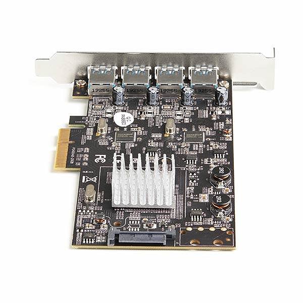 StarTechcom Tarjeta PCI Express USB 32 Gen 2 de 4 Puertos 2 Chipsets