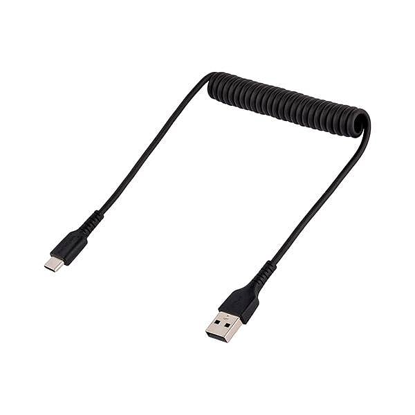 StarTechcom Cable 50cm de Carga USB A a USB C USB Tipo C Rizado USB 20