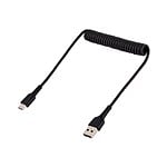 StarTechcom Cable 50cm de Carga USB A a USB C USB Tipo C Rizado USB 20