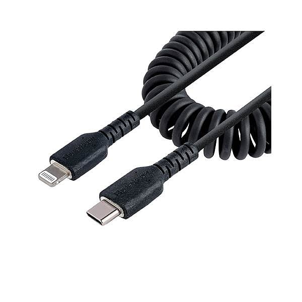 StarTechcom Cable 1m USBC a Lightning Rizado MFi USB Tipo C para iPhone