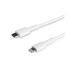 StarTechcom Cable USBC a Lightning Resistente de 2 m  de Color Blanco