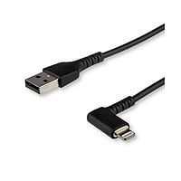 StarTech.com Cable USB-A a Lightning Acodado de 1 m - Color Negro