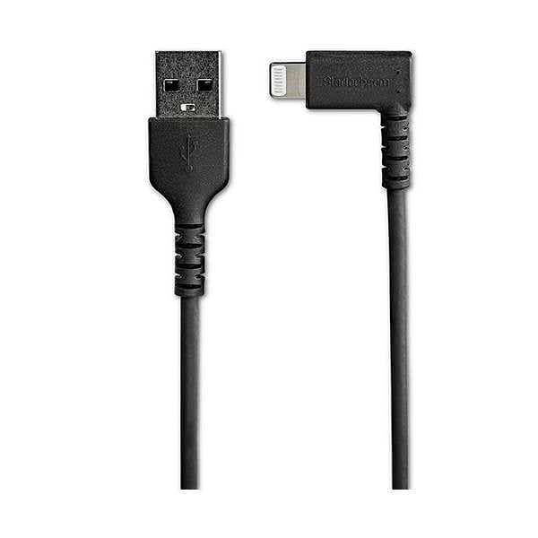 StarTechcom Cable USBA a Lightning Acodado de 1 m  Color Negro