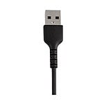 StarTechcom Cable USBA a Lightning Resistente de 30 cm  de Color Negro