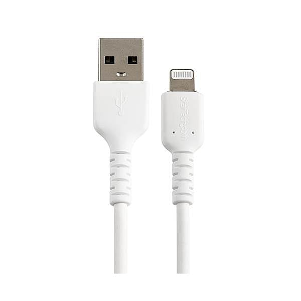 StarTechcom Cable USBA a Lightning Resistente de 30 cm  Color Blanco