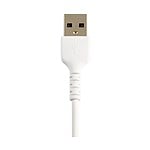 StarTechcom Cable USBA a Lightning Resistente de 30 cm  Color Blanco