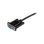 StarTechcom 1m Black DB9 RS232 Serial Null Modem Cable FF