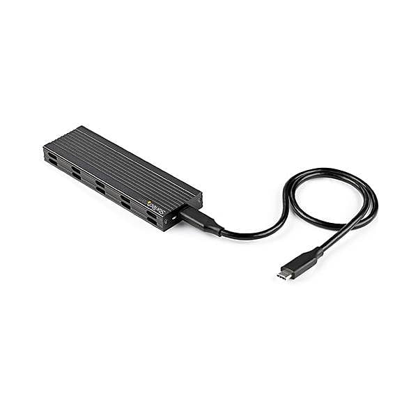 StarTechcom Caja Externa USB a SSD M2 SATA PCIe NVMe NGFF  USBC  USBA