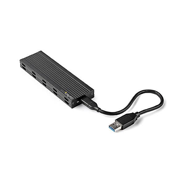StarTechcom Caja Externa USB a SSD M2 SATA PCIe NVMe NGFF  USBC  USBA