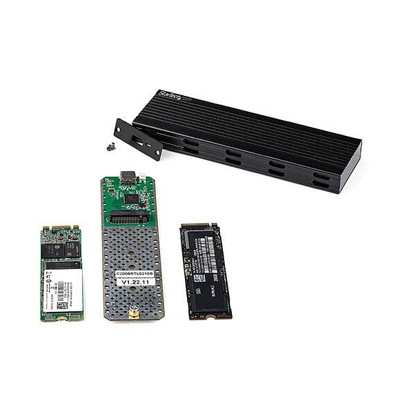 StarTechcom Caja Externa USB a SSD M2 SATA PCIe NVMe NGFF  USBC  USBA