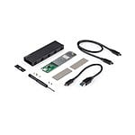 StarTechcom Caja Externa USB a SSD M2 SATA PCIe NVMe NGFF  USBC  USBA
