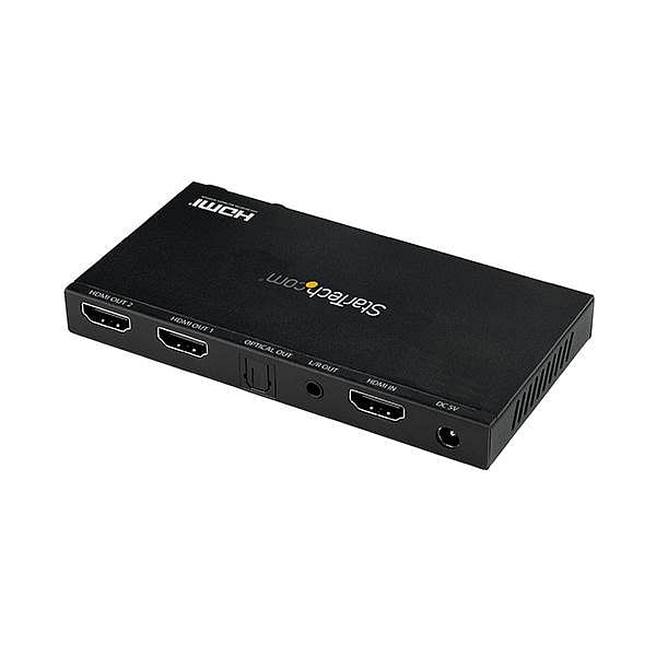 StarTechcom Divisor HDMI 2 Puertos 4K 60Hz con Escalador Incorporado