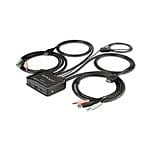 StarTechcom Switch KVM de 2 Puertos HDMI con Cables Incorporados 4K60Hz