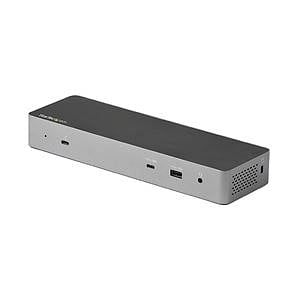 StarTechcom Docking Station Thunderbolt 3 USBC 2xDP 2x HDMI PD 96W