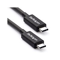 StarTech.com Cable 0.5m Thunderbolt 3 USB-C 40Gbps Compatible USB