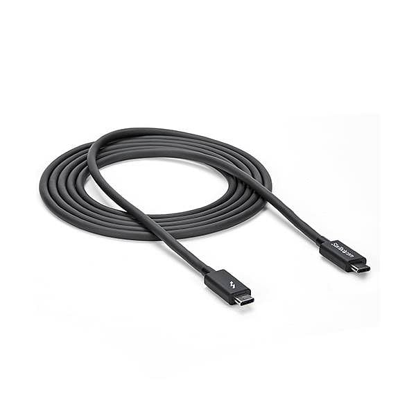 StarTechcom Cable 2m Thunderbolt 3 USBC 40Gbps Compatible USB