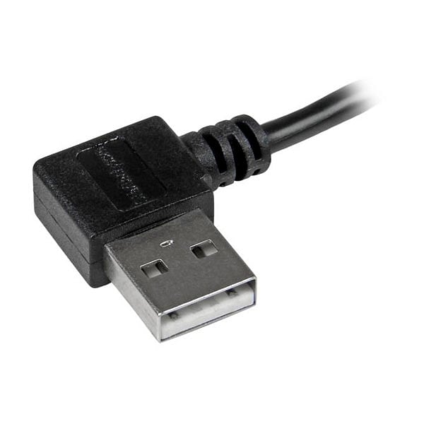 Micro USB Acodado a USB Acodado 1m  Cable