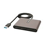 StarTechcom Adaptador USB 30 a 4x HDMI  USBA a 4 Monitores  1080p