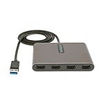StarTechcom Adaptador USB 30 a 4x HDMI  USBA a 4 Monitores  1080p