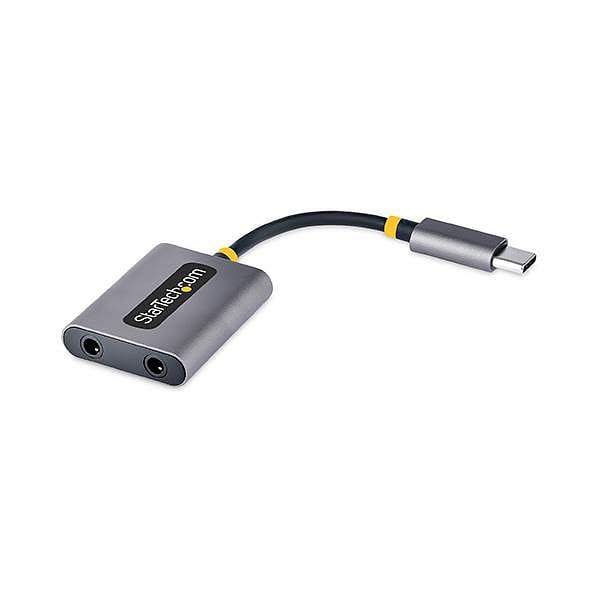 StarTechcom Divisor USBC de Audio de 35mm  DAC Externo USB Tipo C