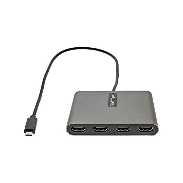StarTechcom Adaptador USBC a 4x HDMI  USB Tipo C a 4 Monitores  1080p