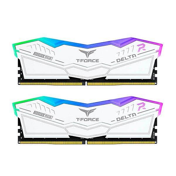 Team Group Delta RGB DDR5 32GB 2x16GB 7200MHz Blanca  RAM