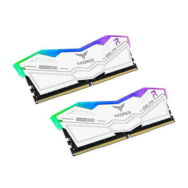 Team Group Delta RGB DDR5 32GB 2x16GB 7200MHz Blanca  RAM