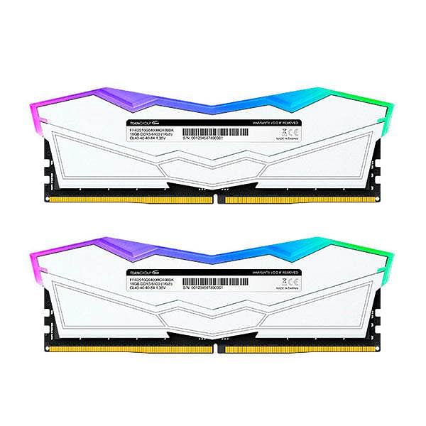 Team Group Delta RGB DDR5 32GB 2x16GB 7200MHz Blanca  RAM