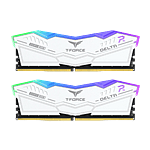 Team group Delta RGB 48GB 2x24GB  Memoria RAM DDR5 6400MHZ Blanca CL32