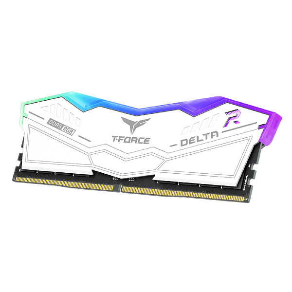 Team group Delta RGB 48GB 2x24GB  Memoria RAM DDR5 6400MHZ Blanca CL32