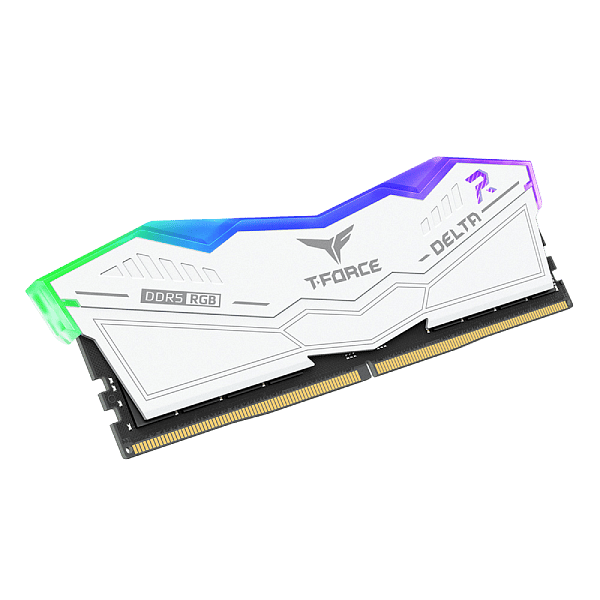 Team group Delta RGB 48GB 2x24GB  Memoria RAM DDR5 6400MHZ Blanca CL32