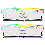 Team Group Delta RGB 16GB 2x8GB  RAM DDR4 3200MHZ CL16 Blanca