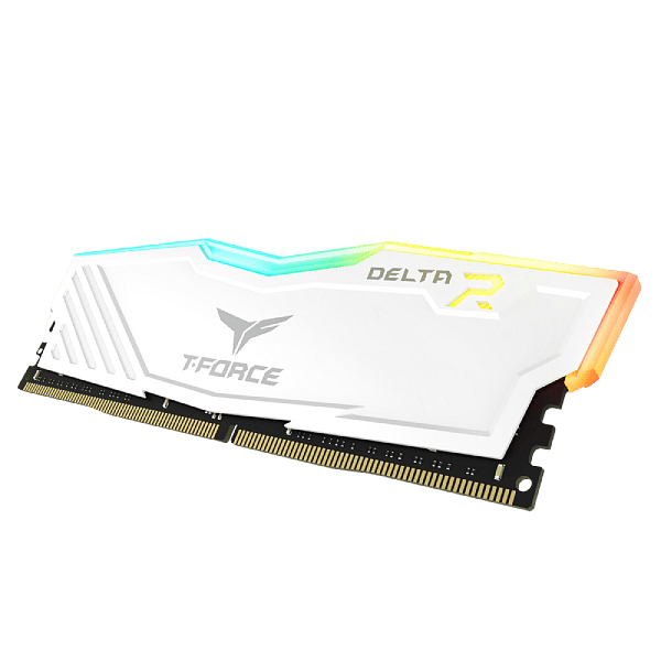 Team Group Delta RGB 16GB 2x8GB  RAM DDR4 3200MHZ CL16 Blanca