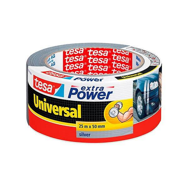 Tesa Cinta Adhesiva Americana Extra Power 50 mm x 25 mm  Gris