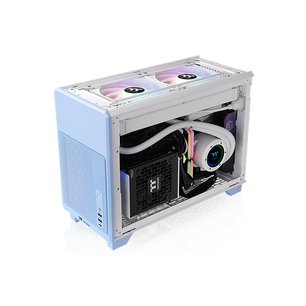 Thermaltake TR100 Hydrangea Blue  Caja Mini ITX Acero SPCC USB 32 Azul