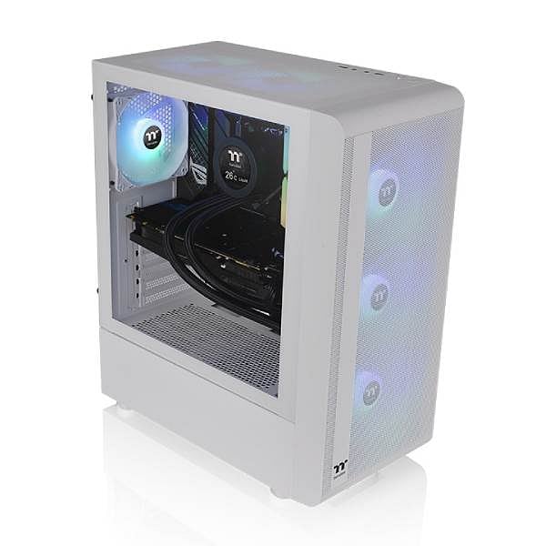 Thermaltake S200 TG Snow ARGB  Caja ATX Cristal Templado Blanca